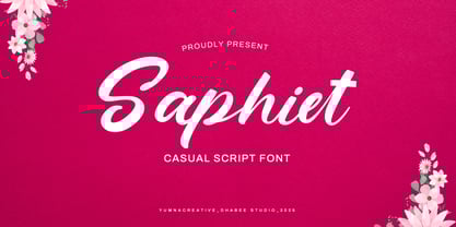 Saphiet Font Poster 1