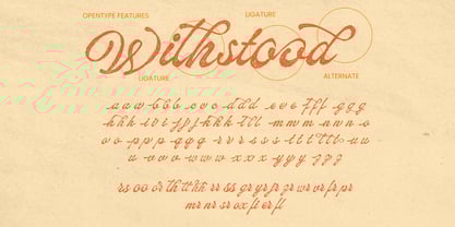 Withstood Font Poster 7