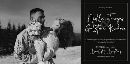 Hutellan Signature Font Poster 6