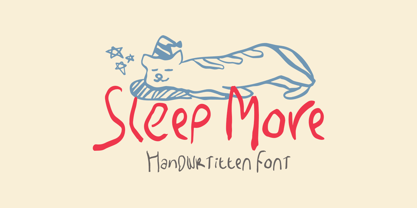 SL Sleep More Font Poster 1