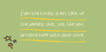 SL Sleep More Font Poster 2