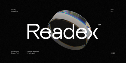 Readex Font Poster 1