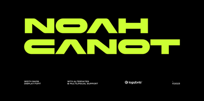 Noah Canot Font Poster 1
