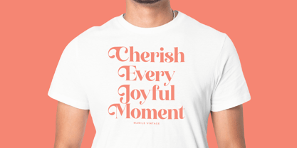 Manile Vintage Font Poster 2