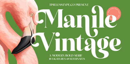 Manile Vintage Font Poster 1