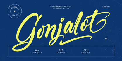 Gonjalot Font Poster 1