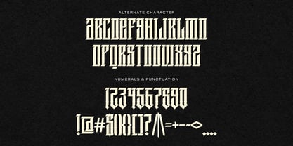 Raven Blades Font Poster 3