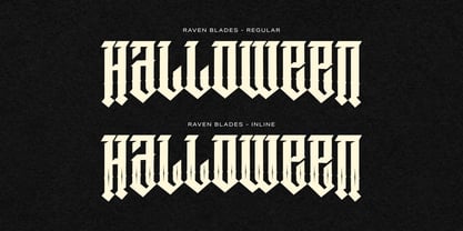 Raven Blades Font Poster 5