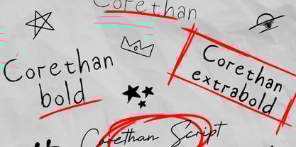 Corethan Font Poster 2