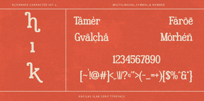 Kafilas Font Poster 13