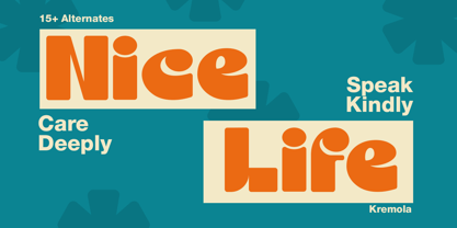 Kremola Outline Font Poster 9