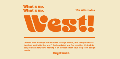 Kremola Outline Font Poster 2