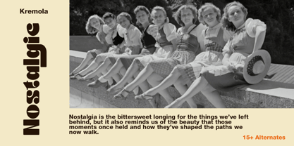 Kremola Outline Font Poster 6