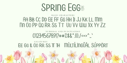 Spring Egg Font Poster 8