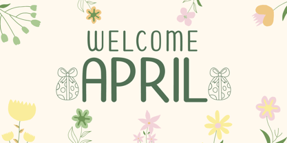 Spring Egg Font Poster 6