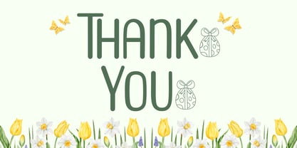 Spring Egg Font Poster 10