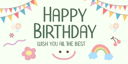 Spring Egg Font Poster 5