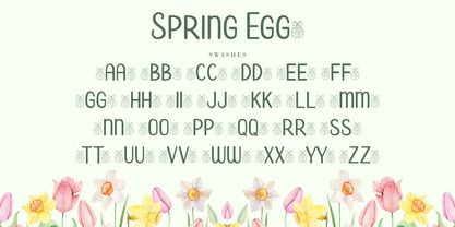 Spring Egg Font Poster 9