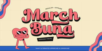 Marchbuna Retro Font Poster 1