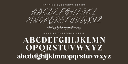 Hanfiye Guesterya Font Poster 8