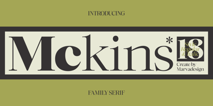 Mckins Font Poster 1