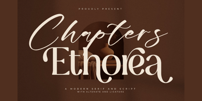 Chapters Ethorea Font Poster 1