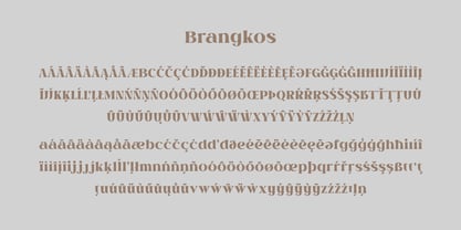 Brangkos Font Poster 8