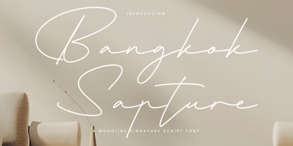 Bangkok Sapture Font Poster 1