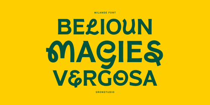 Milande Font Poster 12