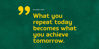 Milande Font Poster 4