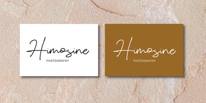 Gemiga Signature Font Poster 2