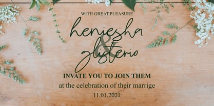 Gemiga Signature Font Poster 7