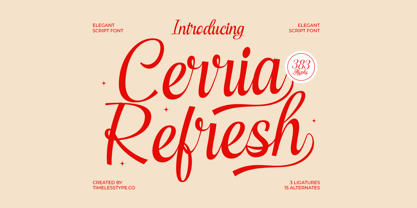 Cerria Refresh Font Poster 1