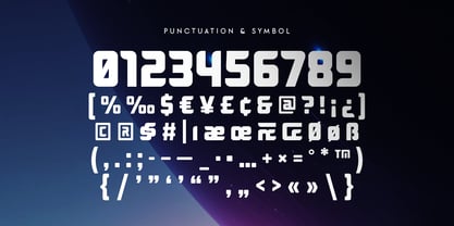Universe SS Font Poster 11