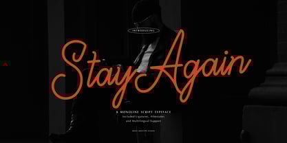 Stay Again Font Poster 1