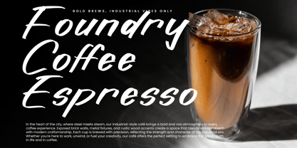 Bravery Horizon Font Poster 5