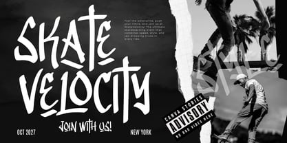Raimok Skcoterc Font Poster 3