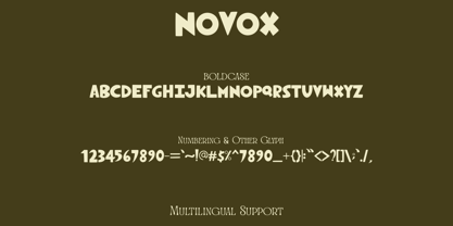 Novox Font Poster 9