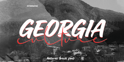 Georgia culture Font Poster 1