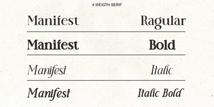 Manifest Font Serif Font Poster 7