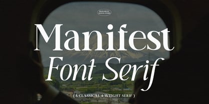 Manifest Font Serif Font Poster 1