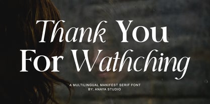 Manifest Font Serif Font Poster 9