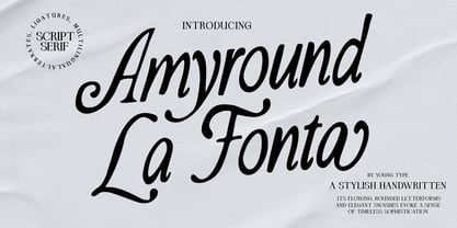 Amyround La Fonta Font Poster 1