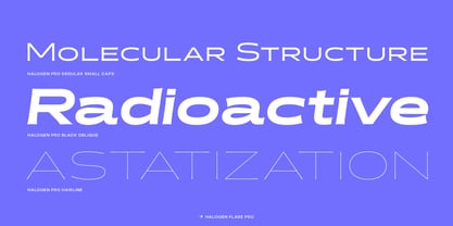 Halogen Flare Pro Font Poster 7