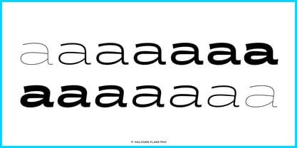 Halogen Flare Pro Font Poster 4