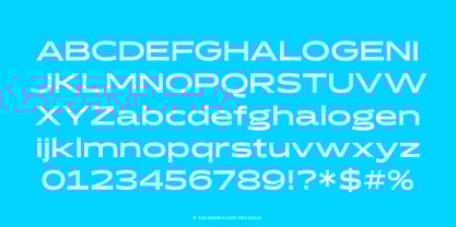 Halogen Flare Pro Font Poster 11