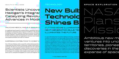 Halogen Flare Pro Font Poster 12