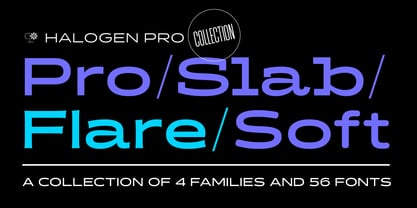 Halogen Flare Pro Font Poster 1