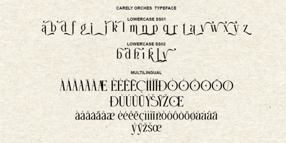 Carely Orches Font Poster 12