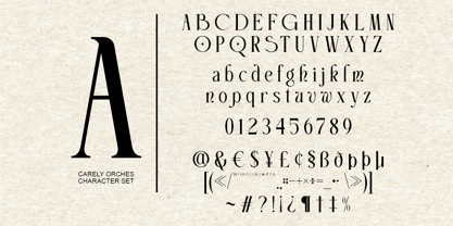 Carely Orches Font Poster 11